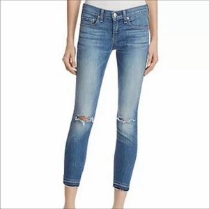 NWT rag & bone Capris distressed jeans 24